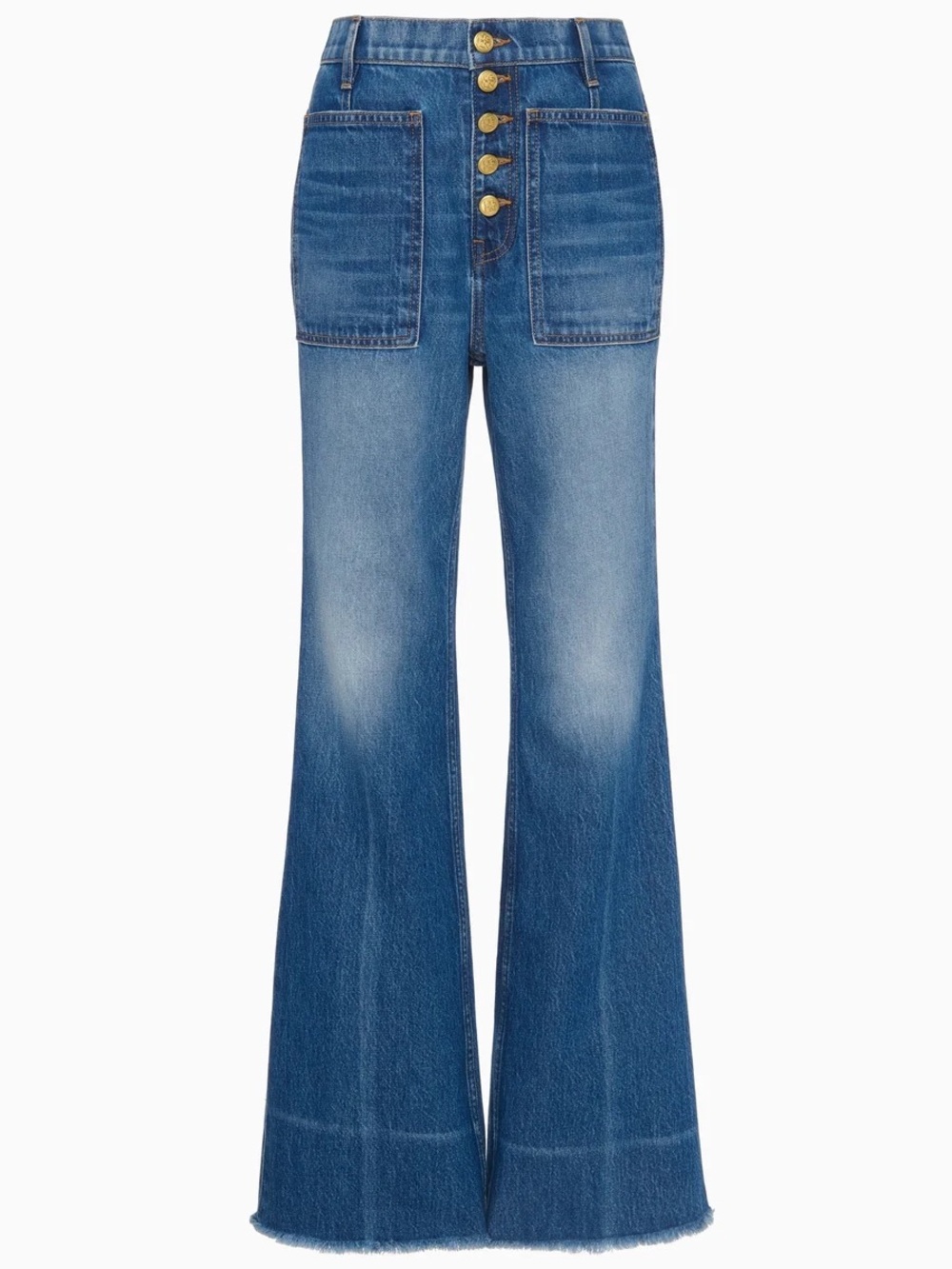 NWT Ulla Johnson The Frayed Lou Jean Rhine Blue 29